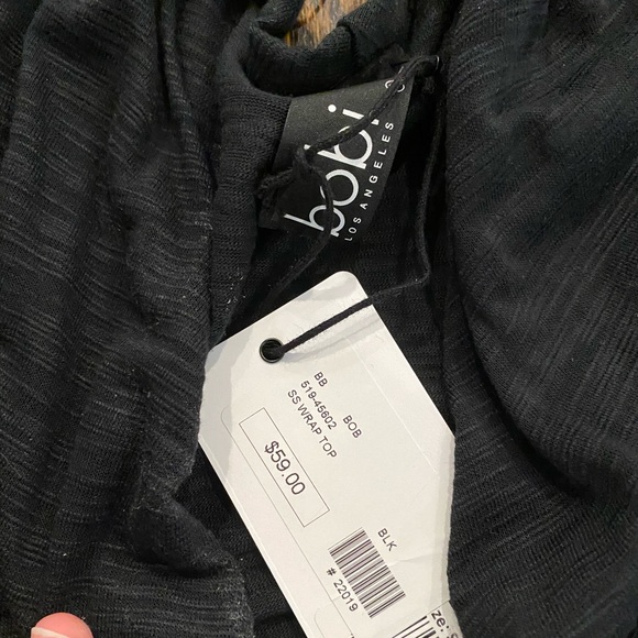 NWT Bobi short sleeve shirt with overlap - Picture 3 of 4
